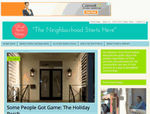 Tablet Screenshot of frontporchnation.com